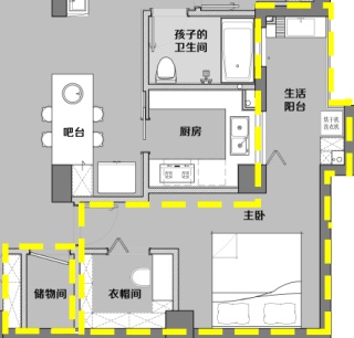 二娃家庭装修典范| 她家是福州105㎡拆迁安置房；改造后空间收纳足，还有咖啡角和独立小茶室