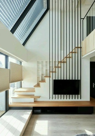 厦门别墅复式楼装修，楼梯+柜子的完美设计，有楼梯的建议看看！